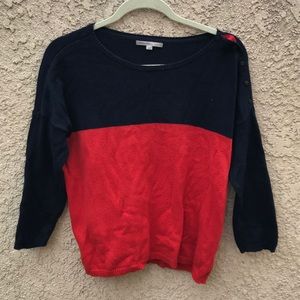 Gap Color block red blue Sweater Knitted